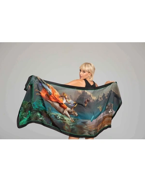 Art scarf „Zeus, Europe and Orpheus“ | | Dika.bg - 3 Art scarf „Zeus, Europe and Orpheus“ | - 3