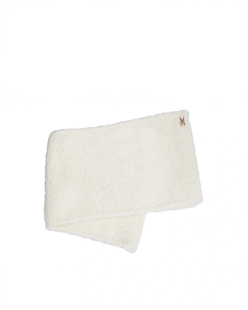 Beli pleteni vuneni šal | Šalovi