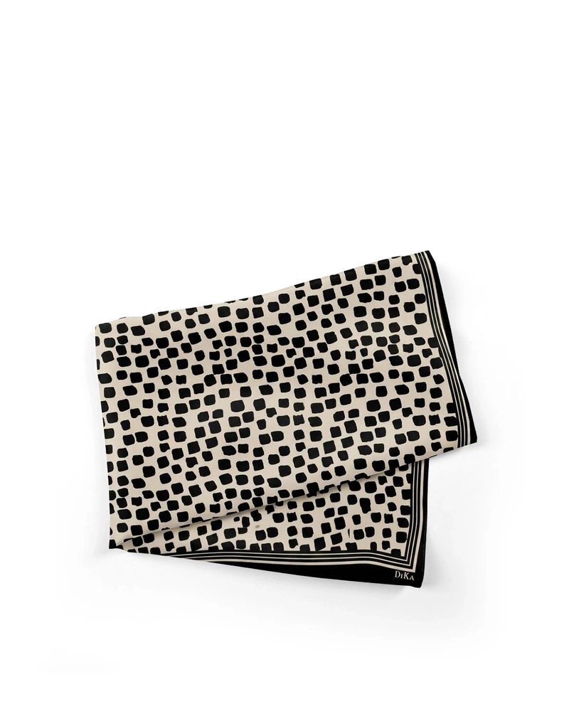 Шифонено фишу с десен летни полски цветя | НОВО