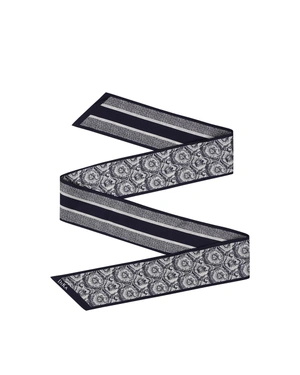 Копринен шал тип туили в тъмносиньо и екрю | Шалове и Шапки | Dika.bg Копринен шал тип туили в тъмносиньо и екрю | Шалове и Шапки