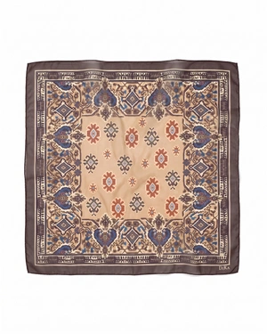 Foulard femme en polyester recyclé avec imprimé d'inspiration indienne | Foulards - 2
