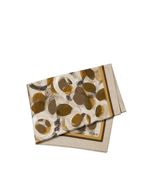 Square scarf made from viscose and angora with a printed design | Scarfs | Dika.ge Square scarf made from viscose and angora with a printed design | Scarfs