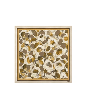 Square scarf made from viscose and angora with a printed design | Scarfs | Dika.ge - 2 Square scarf made from viscose and angora with a printed design | Scarfs - 2