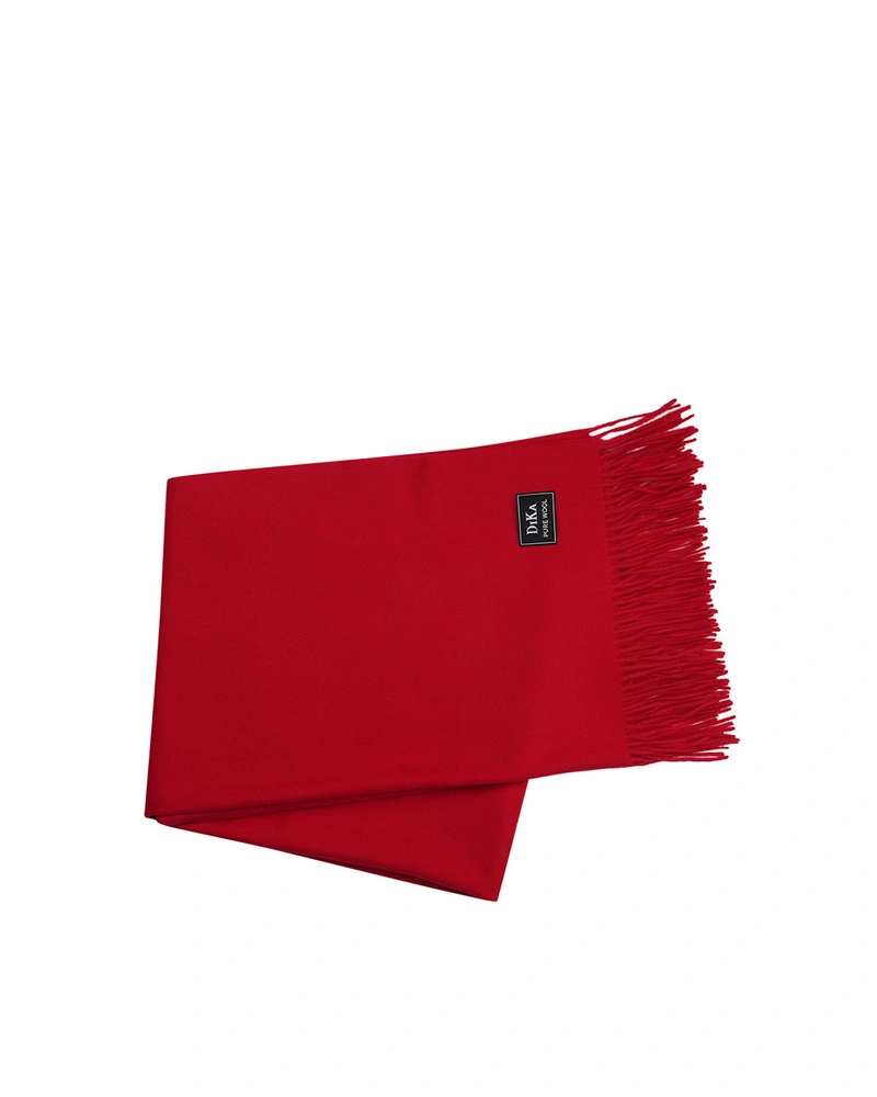 Red scarf made of 100% wool | Scarfs