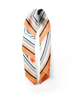 Fichu with watercolor print | Scarfs - 1