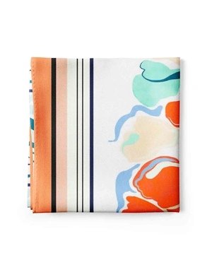 Fichu with watercolor print | Scarfs - 2