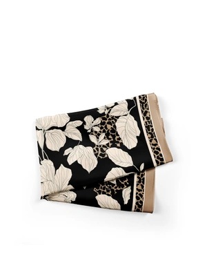 Scarf with stylized floral motif | Scarfs