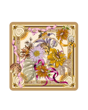 შარფი ტროპიკული ყვავილებით მიწიერ ფერებში | შარფები | Dika.ge - 1 შარფი ტროპიკული ყვავილებით მიწიერ ფერებში | შარფები - 1