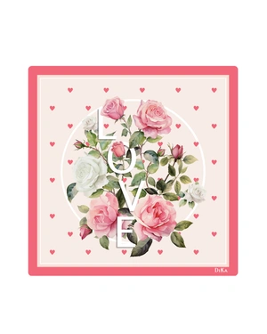 Valentine’s Collection scarf - Roses and Love | Scarfs | Dika.ge - 1 Valentine’s Collection scarf - Roses and Love | Scarfs - 1