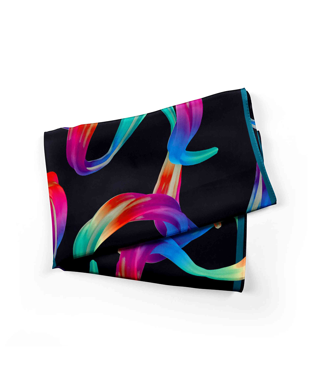 Scarf with a stylized multicolored print | Scarfs and accessories | Dika.bg Scarf with a stylized multicolored print | Scarfs and accessories
