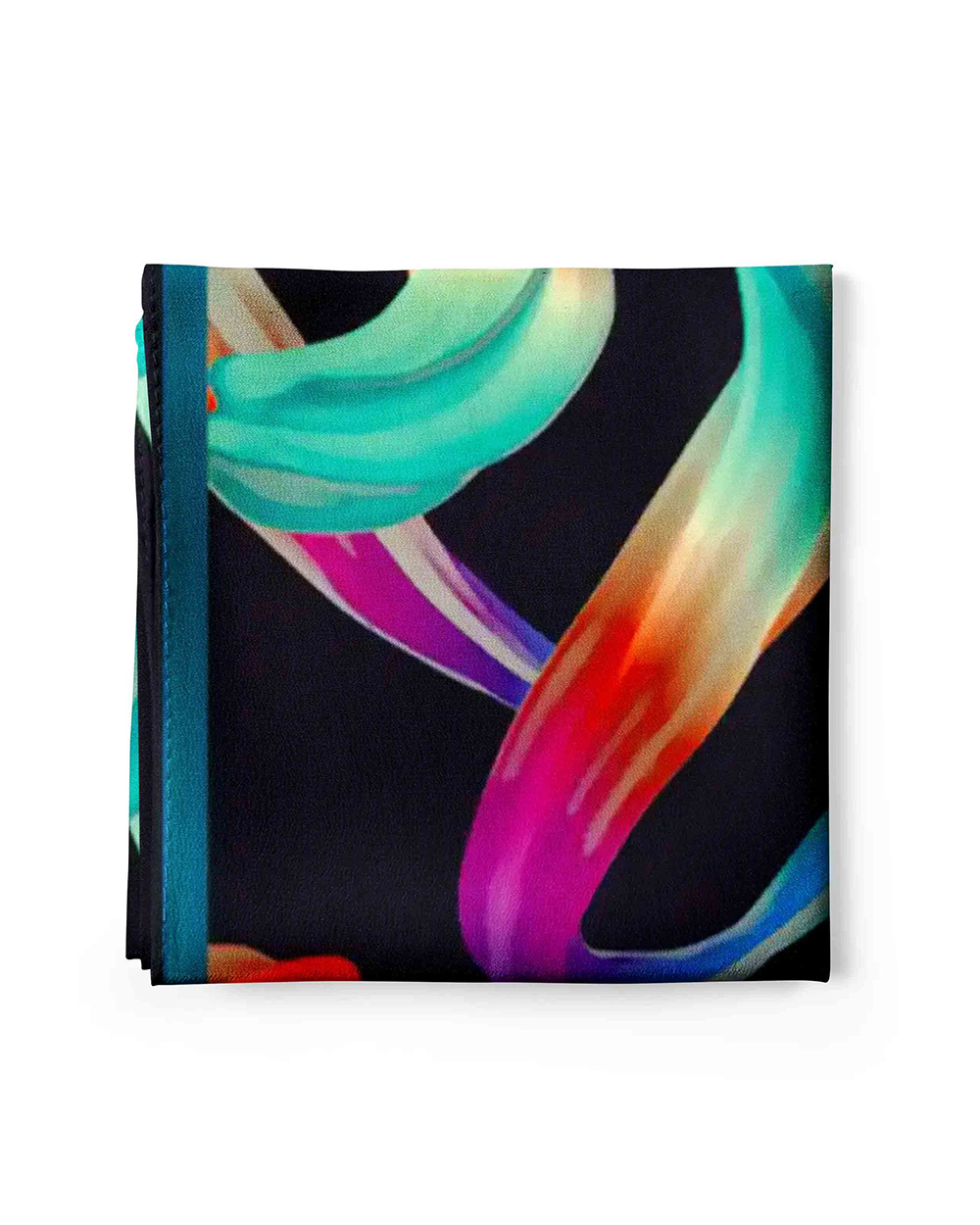 Scarf with a stylized multicolored print | Scarfs and accessories | Dika.bg - 2 Scarf with a stylized multicolored print | Scarfs and accessories - 2