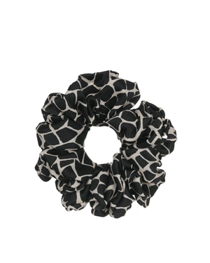 Черно-бежово скрънчи с геометричен мотив | Скрънчи | Dika.bg Черно-бежово скрънчи с геометричен мотив | Скрънчи