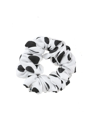 Oversized scrunchie with polka dots | SUMMER ACCESSORIES | Dikastore.ro Oversized scrunchie with polka dots | SUMMER ACCESSORIES