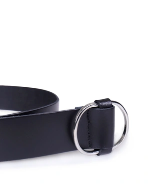 Leather belt with silver buckle | | Dika.bg - 1 Leather belt with silver buckle | - 1