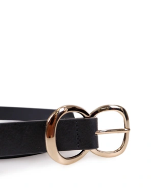 Kožni kaiš sa dvostrukom zlatnom kopčom | Kaiševi - 1