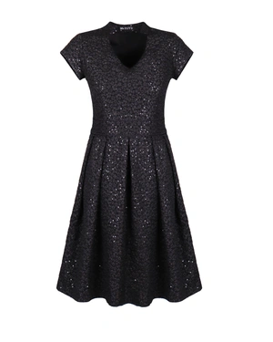 A dress made from textured fabric | 