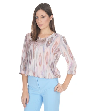 Chemisier de printemps léger, en lyocell, à manches longues et décolleté en V | Blouses - 1