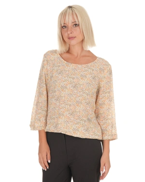 Autumn blouse in 100% viscose with a delicate print | Blouses | Dika.rs - 1 Autumn blouse in 100% viscose with a delicate print | Blouses - 1
