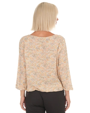Autumn blouse in 100% viscose with a delicate print | Blouses | Dika.rs - 3 Autumn blouse in 100% viscose with a delicate print | Blouses - 3