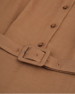 Autumn shirt dress in mustard color | COLLECTION - 7