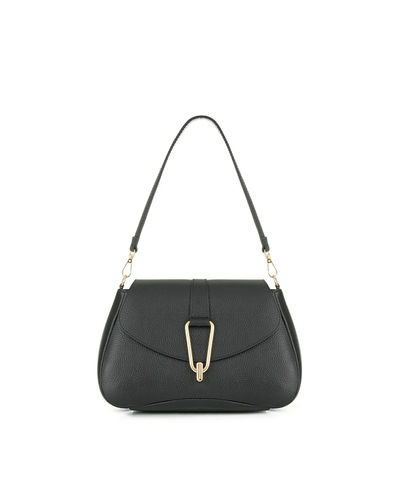 Bag with flap in black | All accessories
