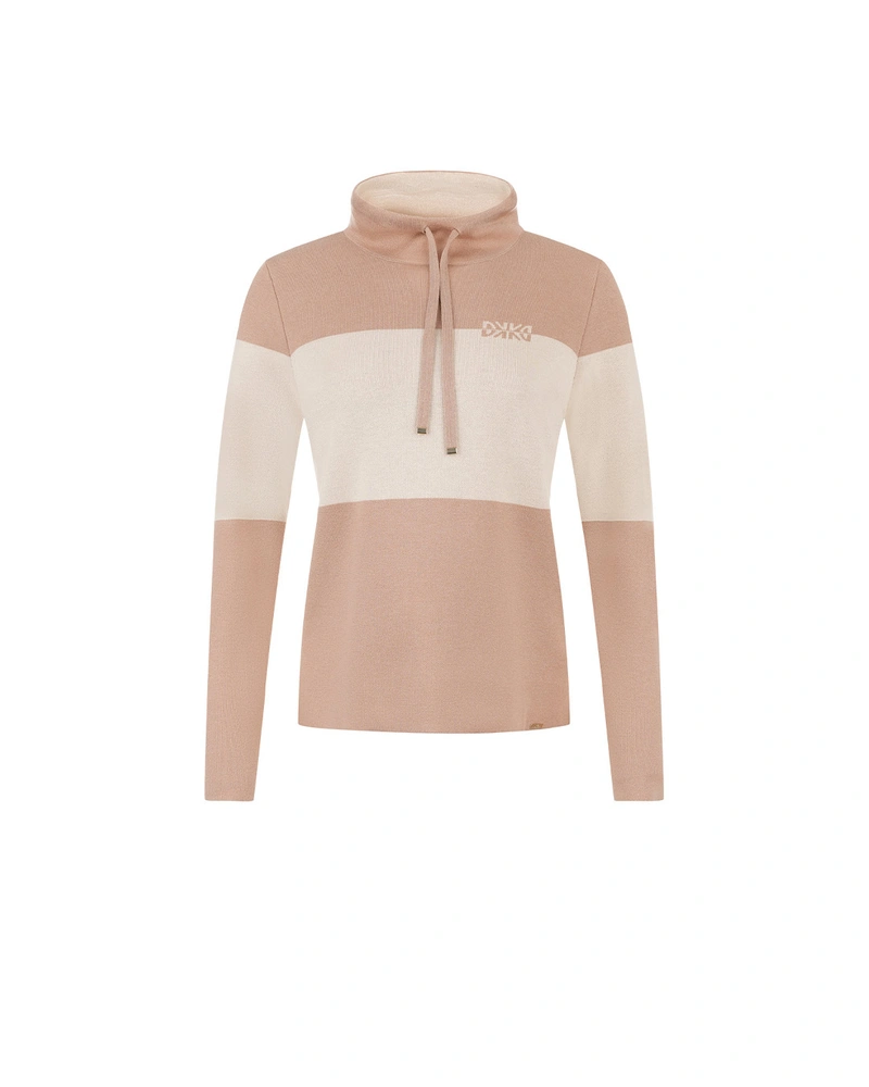 Beige fine-knit top from capsule collection leisurewear | Knitwear