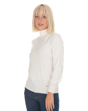 Fine cream seamless turtleneck with long sleeves | Pullovers | Dika.ge - 3 Fine cream seamless turtleneck with long sleeves | Pullovers - 3