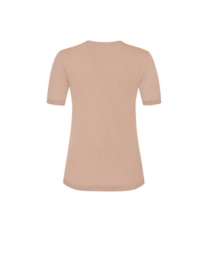 Beige knit top from capsule collection leisurewear | Knitwear - 1