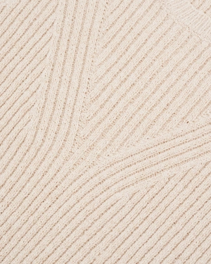 Beige knitted summer top | Knitwear - 2