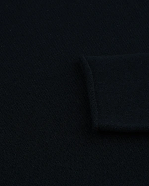 Black 3D wool blouse | Knitwear - 2