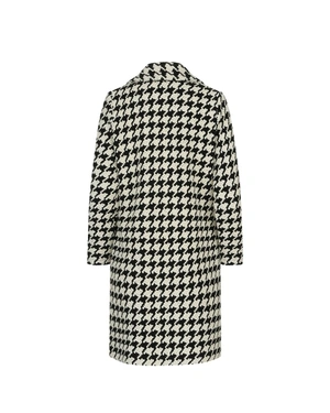 Black and white houndstooth blazer with double-breasted fastening | Jackets and Coats - 1