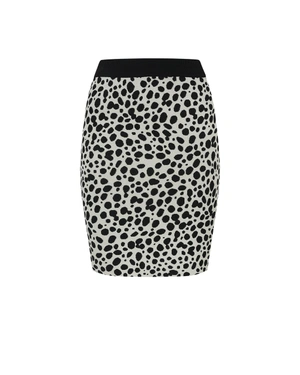 Jupe noir et beige avec imprimé géométrique | COLLECTION - 7