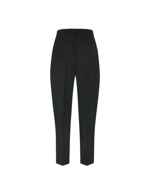 Crne poslovne pantalone od čiste runske vune | Pantalone i Helanke - 1