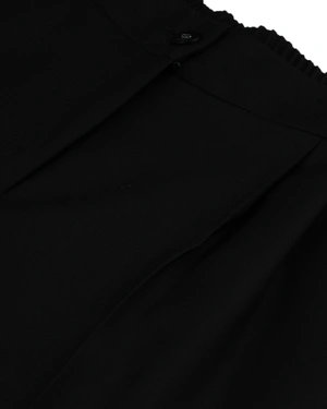 Crne poslovne pantalone od čiste runske vune | Pantalone i Helanke - 2