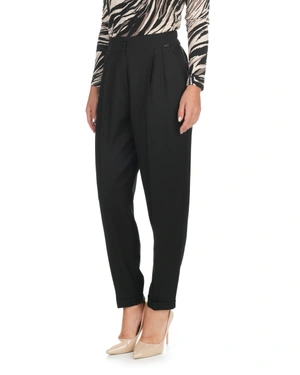 Crne poslovne pantalone od čiste runske vune | Pantalone i Helanke - 3