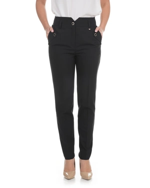 Black business trousers with crease and tapered leg | Trousers and Leggings | Dika.test - 1 Black business trousers with crease and tapered leg | Trousers and Leggings - 1
