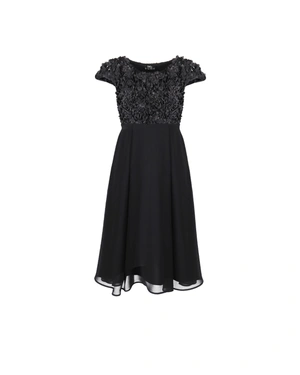 Black formal dress with 3d lace and chiffon | Dresses and Jumpsuits - 4