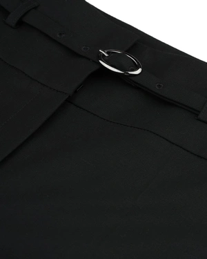 Crne pantalone sa visokim strukom i kaišem | Pantalone i Helanke | Dika.rs - 2 Crne pantalone sa visokim strukom i kaišem | Pantalone i Helanke - 2