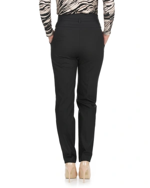 Crne pantalone sa visokim strukom i kaišem | Pantalone i Helanke | Dika.rs - 4 Crne pantalone sa visokim strukom i kaišem | Pantalone i Helanke - 4