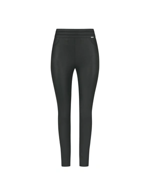 Black high-waisted trousers with side fastening | COLLECTION - 3