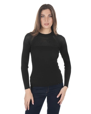 Black knitted top made of viscose and cotton | Knitwear | Dika.rs - 1 Black knitted top made of viscose and cotton | Knitwear - 1