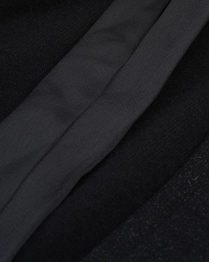 Black lurex bolero with satin ribbon | Jackets and Coats | Dika.ge - 2 Black lurex bolero with satin ribbon | Jackets and Coats - 2