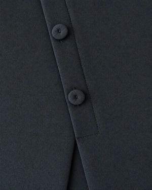 Jupe crayon noire avec boutons décoratifs | Pantalons et Leggings - 4