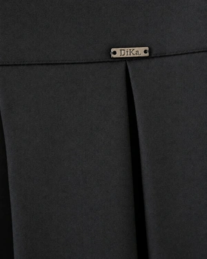 Black pleated midi skirt | Skirts - 4