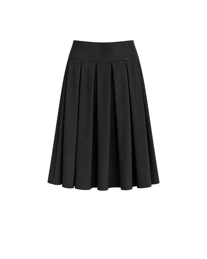 Jupe midi noire plissée | Jupes | Dika.com Jupe midi noire plissée | Jupes