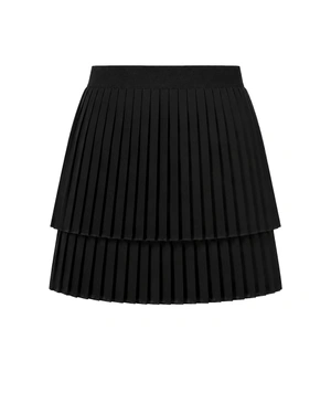 Fustă mini plisată neagră cu o siluetă modernă | Fuste | Dikastore.ro - 3 Fustă mini plisată neagră cu o siluetă modernă | Fuste - 3