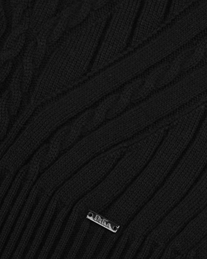 Black seamless knitted sweater with high neck | Pullovers | Dika.ge - 5 Black seamless knitted sweater with high neck | Pullovers - 5
