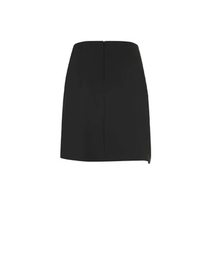 Black short skirt with a pleated detail | Skirts - 10