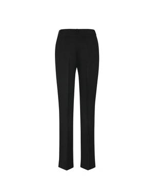 Black straight-leg trousers with a crease | OUTLET SUMMER | Outlet DiKa - 1 Black straight-leg trousers with a crease | OUTLET SUMMER - 1
