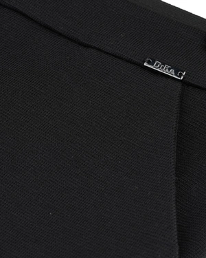 Black straight-leg trousers with crease, high wool content | Trousers | Dika.rs - 2 Black straight-leg trousers with crease, high wool content | Trousers - 2